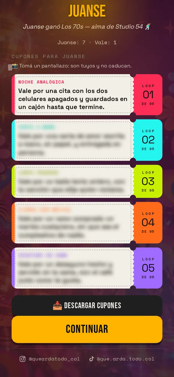 La cuponera que se lleva el ganador